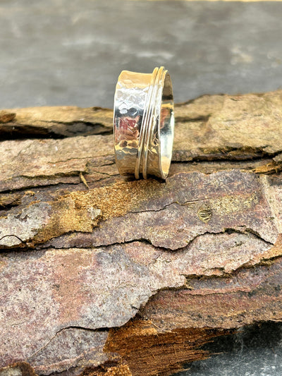 Sterling Silver Spinner ring - Two spinners