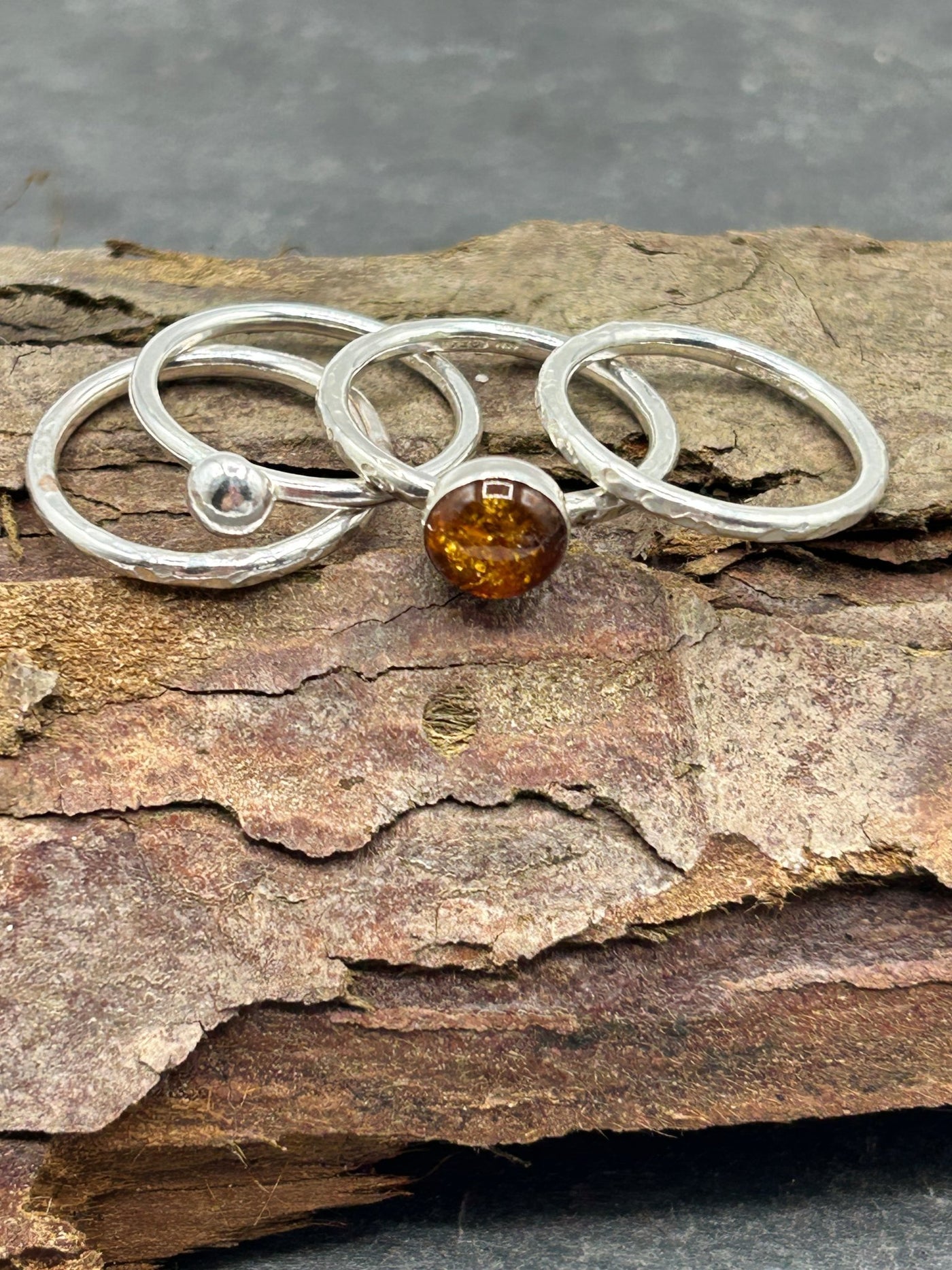 Amber & Bauble Ring Bundle - LaVidaLoca Jewellery