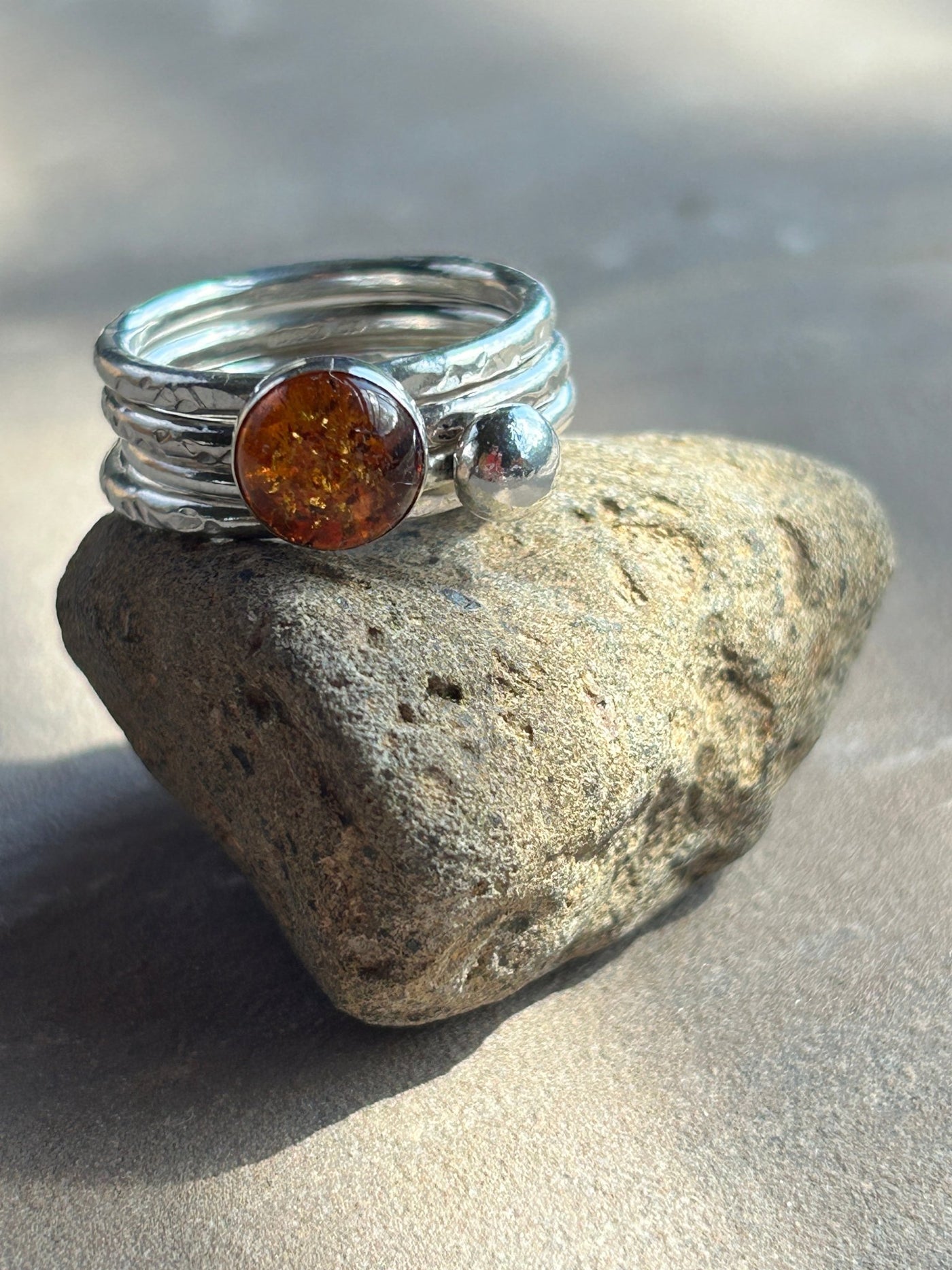 Amber & Bauble Ring Bundle - LaVidaLoca Jewellery