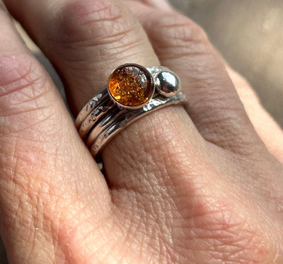 Amber & Bauble Ring Bundle - LaVidaLoca Jewellery