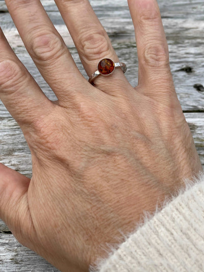 Amber Stacking Ring - LaVidaLoca Jewellery