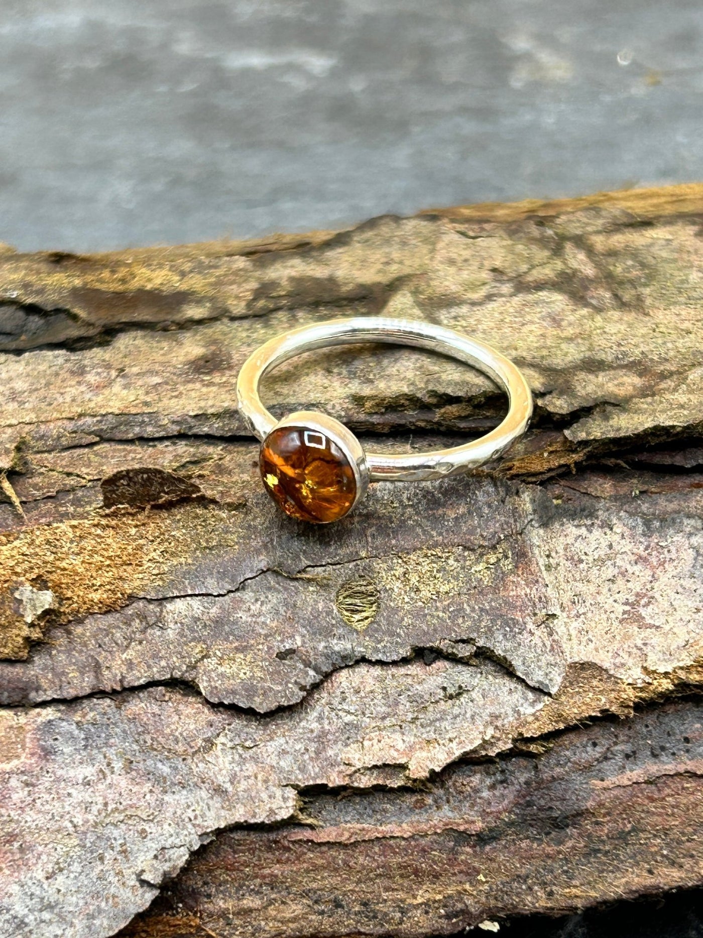 Amber Stacking Ring - LaVidaLoca Jewellery