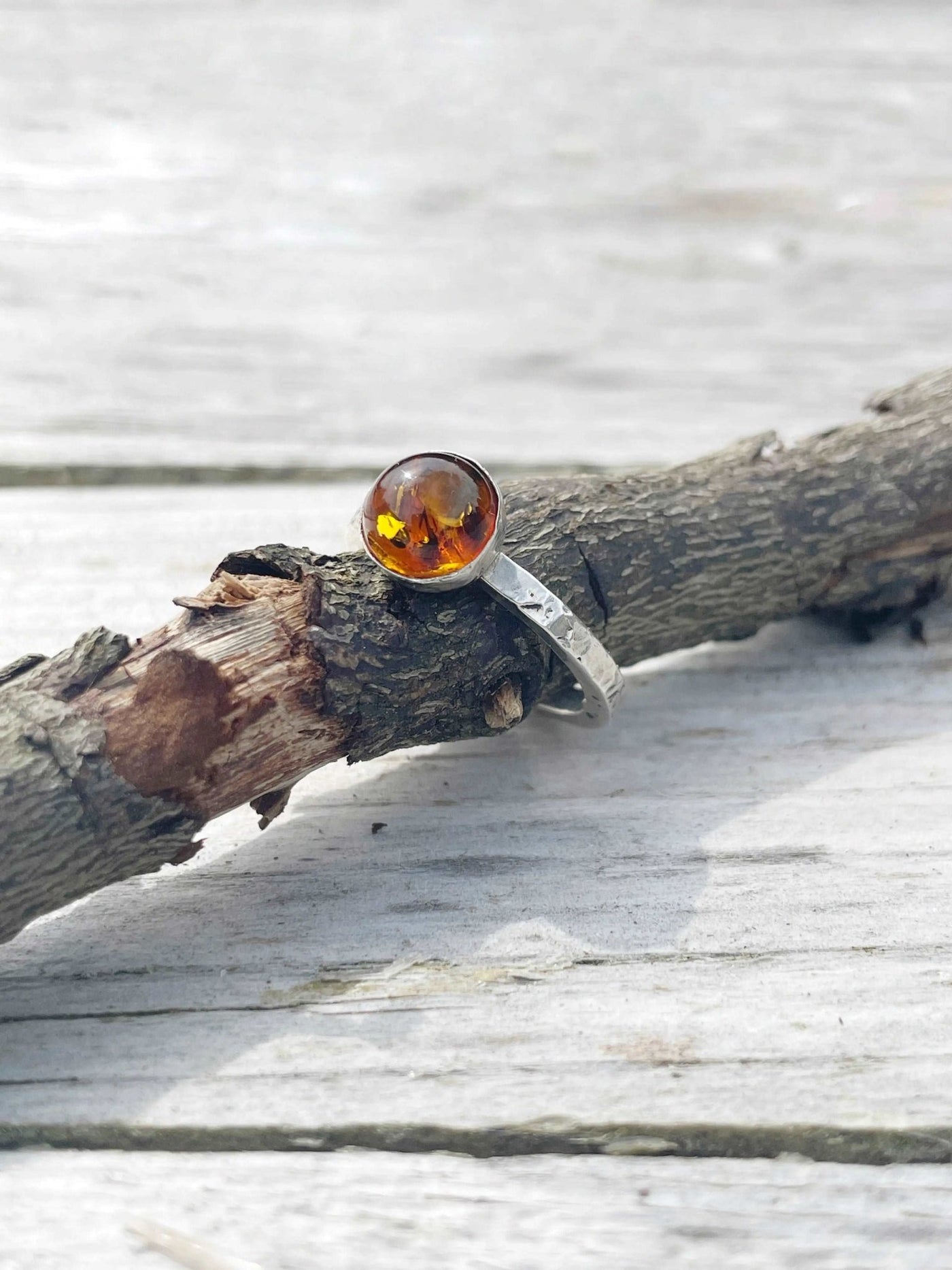 Amber Stacking Ring - LaVidaLoca Jewellery