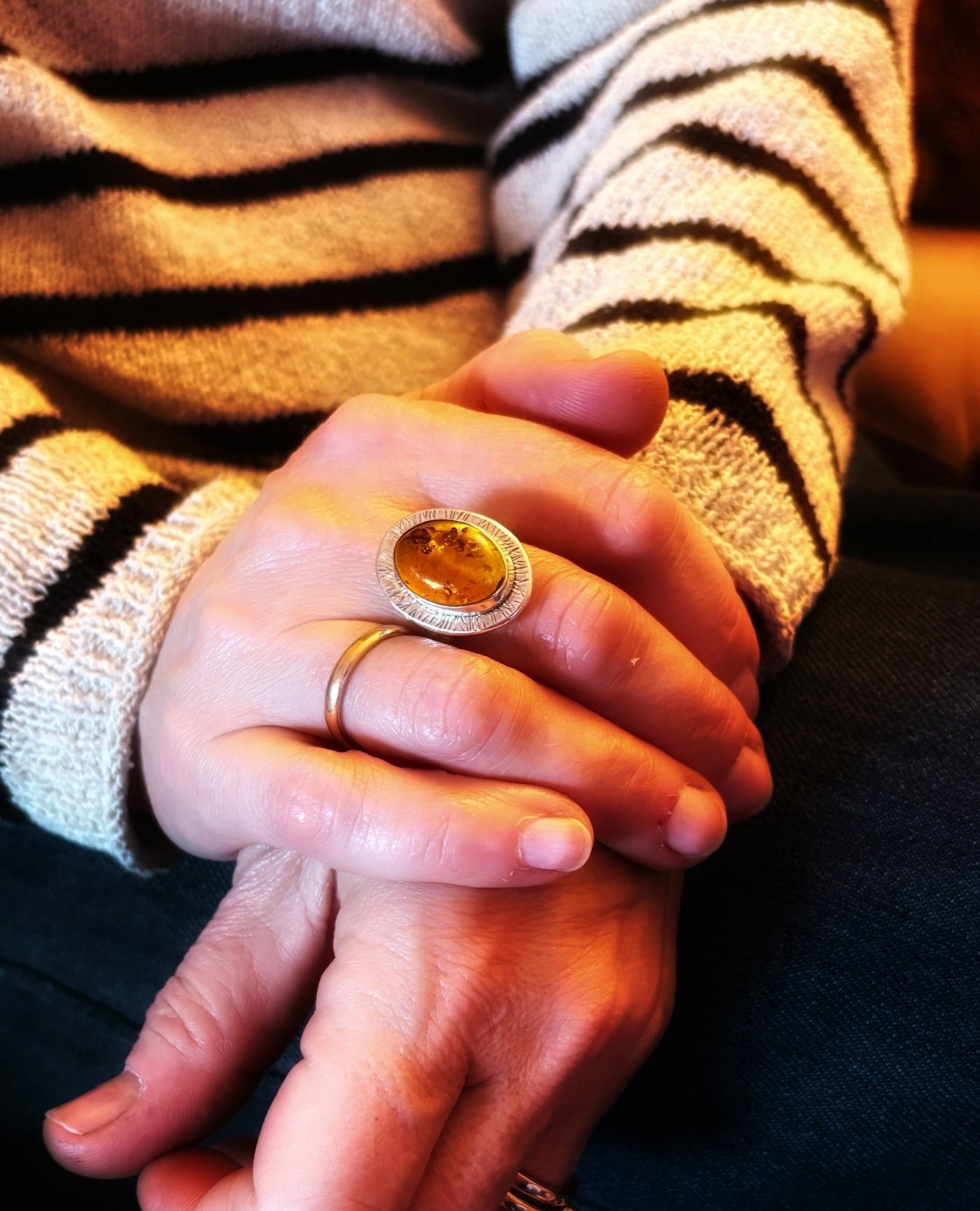 Amber Statement Ring - LaVidaLoca Jewellery