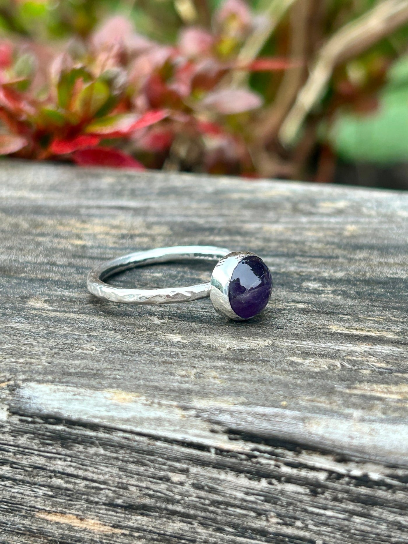 Amethyst Stacking Ring - LaVidaLoca Jewellery