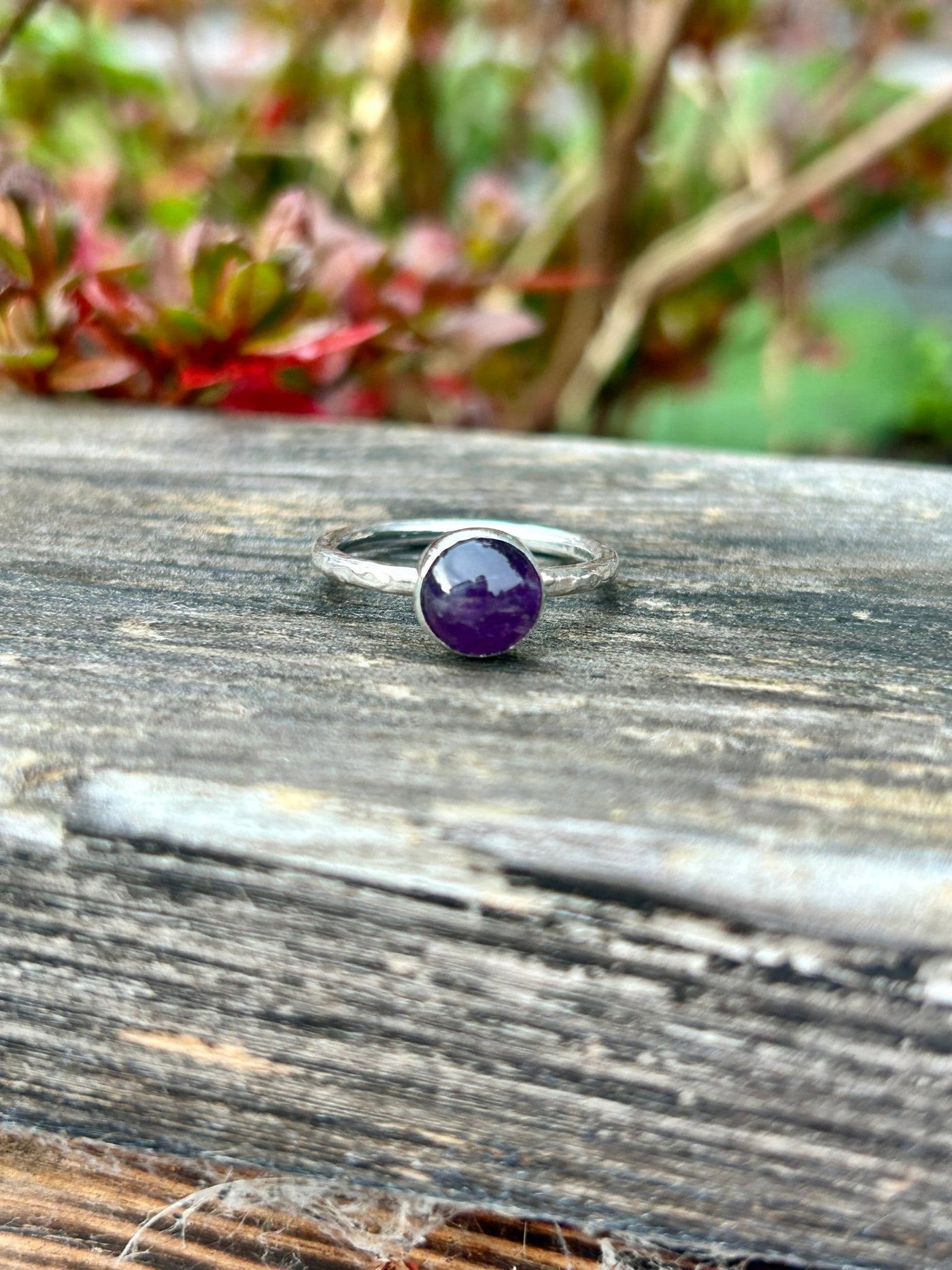 Amethyst Stacking Ring - LaVidaLoca Jewellery