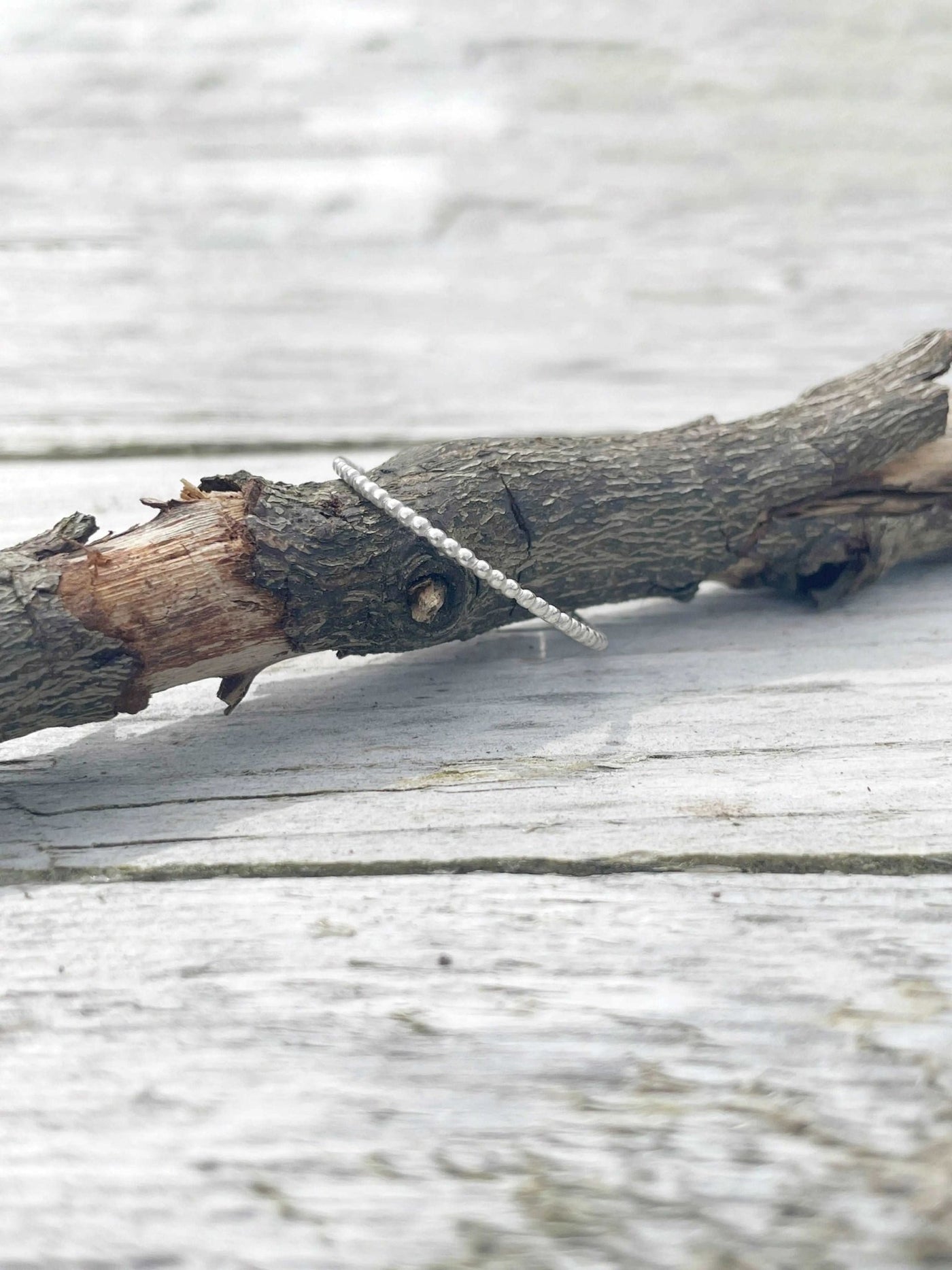 Beaded stacking ring LaVidaLoca Jewellery