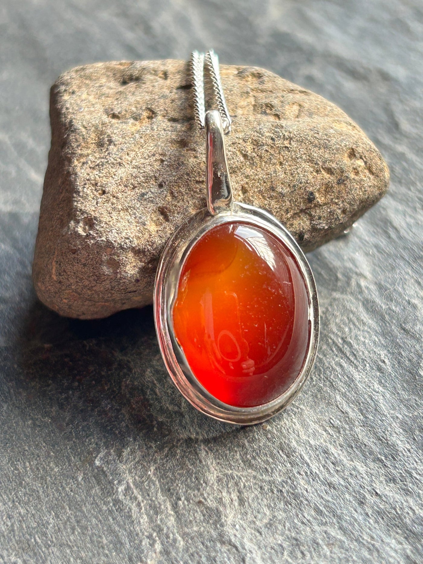Carnelian Pendant - LaVidaLoca Jewellery