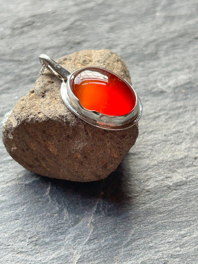 Carnelian Pendant - LaVidaLoca Jewellery