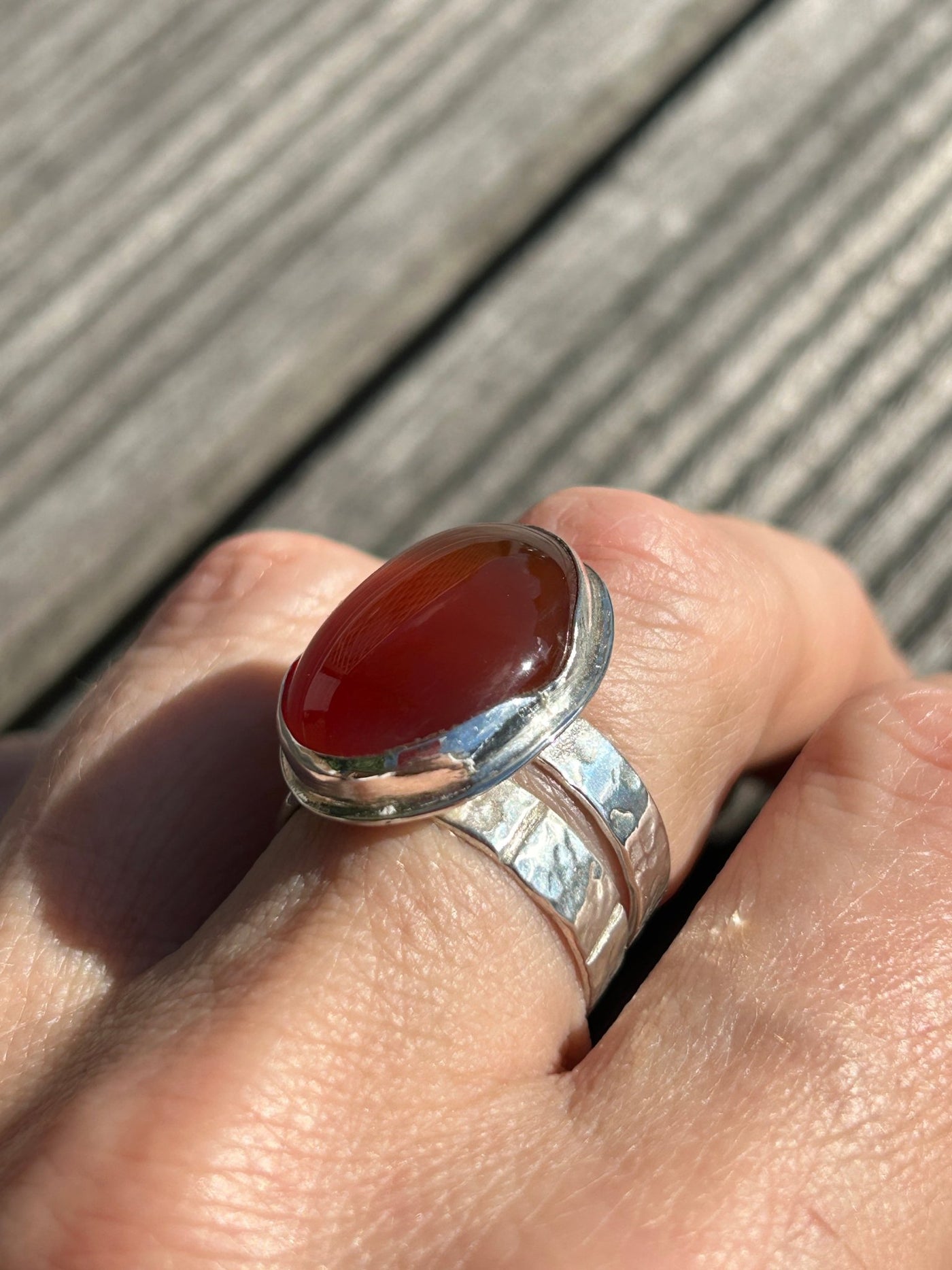 Carnelian Statement ring bundle - LaVidaLoca Jewellery