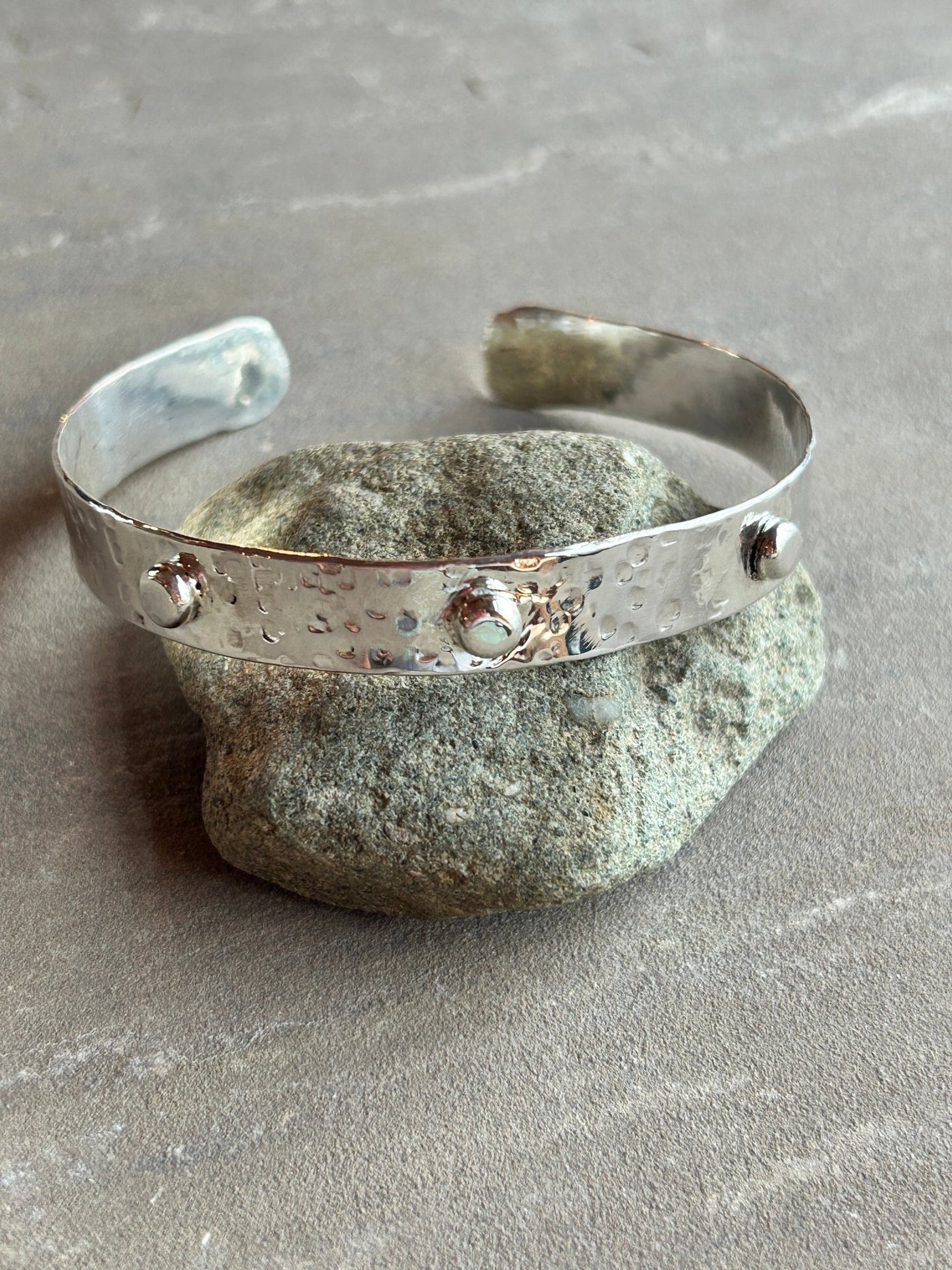 Chunky Hammered Torque Bangle - LaVidaLoca Jewellery