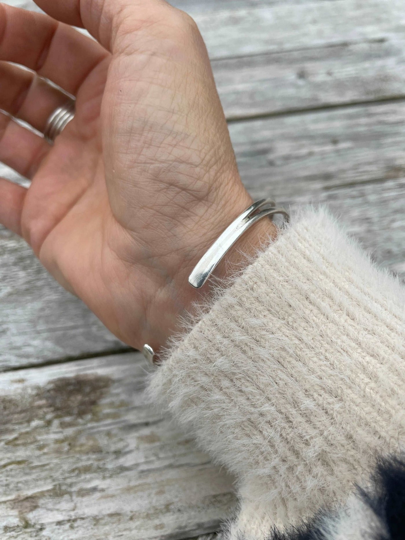 Double Strand Torque Bangle - LaVidaLoca Jewellery