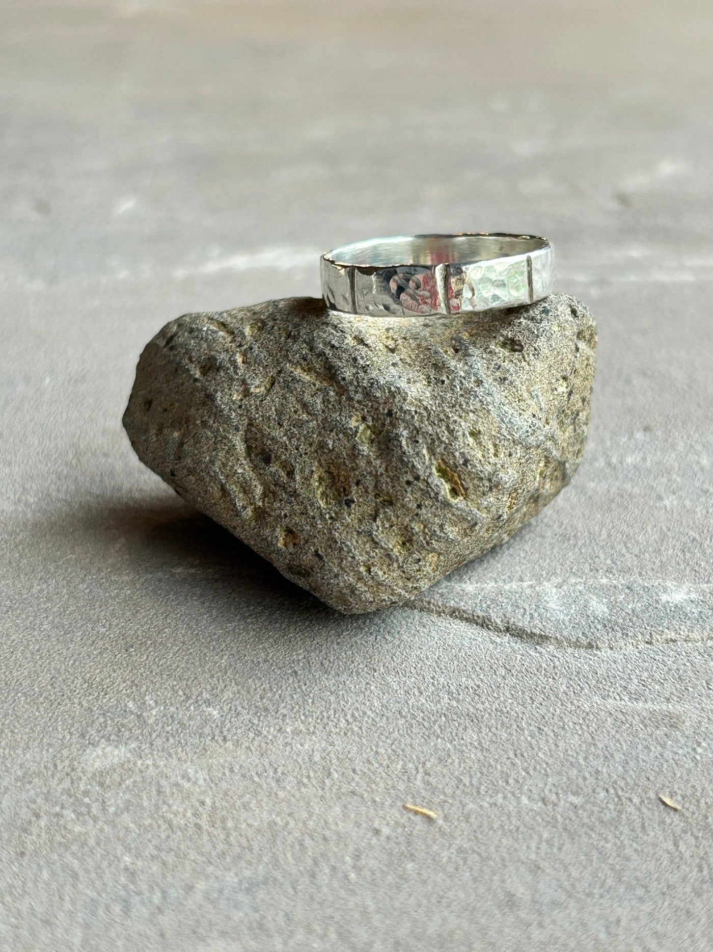 Grooved Silver Band Ring - LaVidaLoca Jewellery