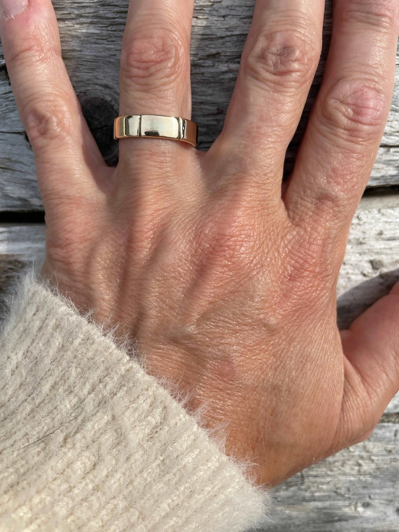 Grooved Silver Band Ring - LaVidaLoca Jewellery