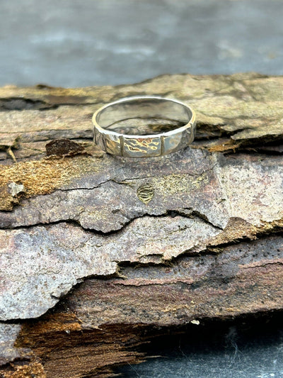 Grooved Silver Band Ring - LaVidaLoca Jewellery