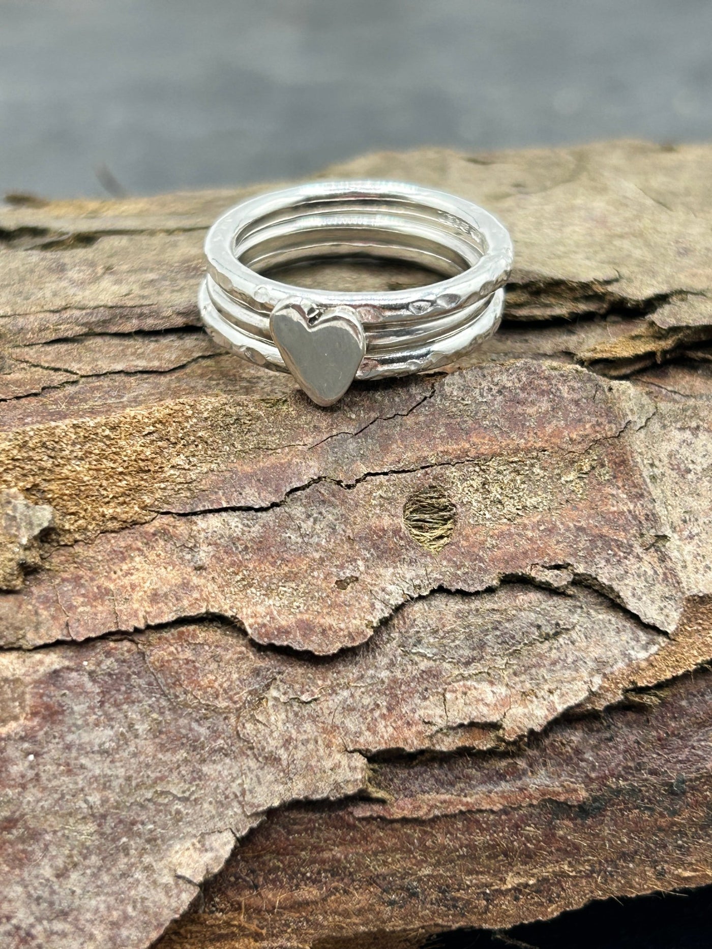 Heart Stacking Ring Bundle - LaVidaLoca Jewellery