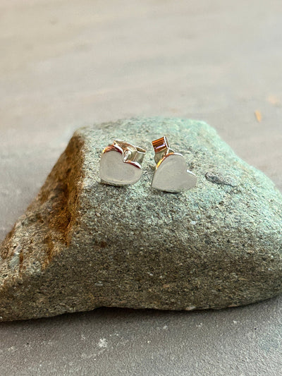 Heart stud earrings - LaVidaLoca Jewellery