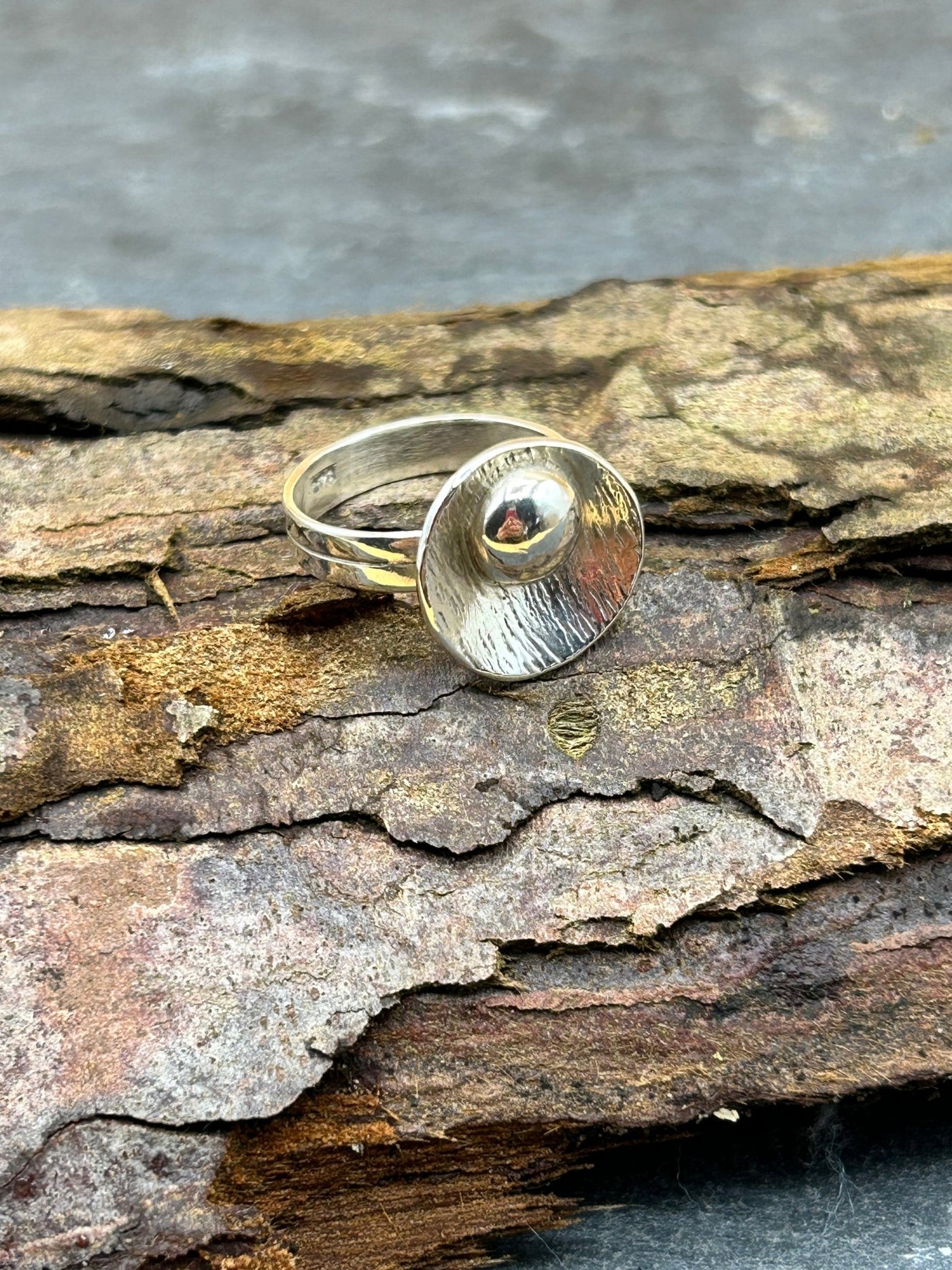 Lily pad stacking ring - LaVidaLoca Jewellery