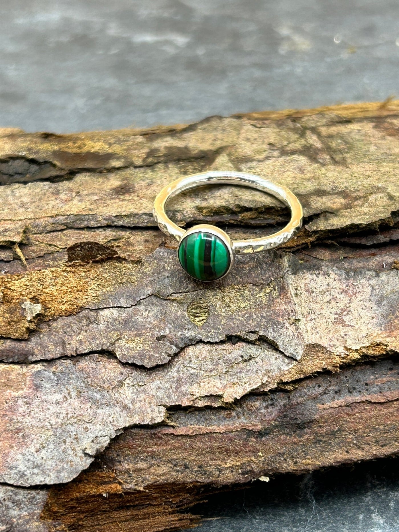 Malachite Stacking Ring - LaVidaLoca Jewellery