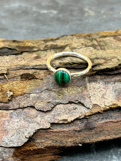 Malachite Stacking Ring - LaVidaLoca Jewellery