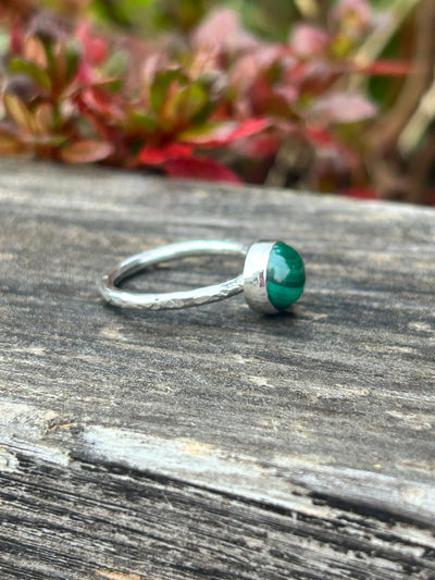 Malachite Stacking Ring - LaVidaLoca Jewellery