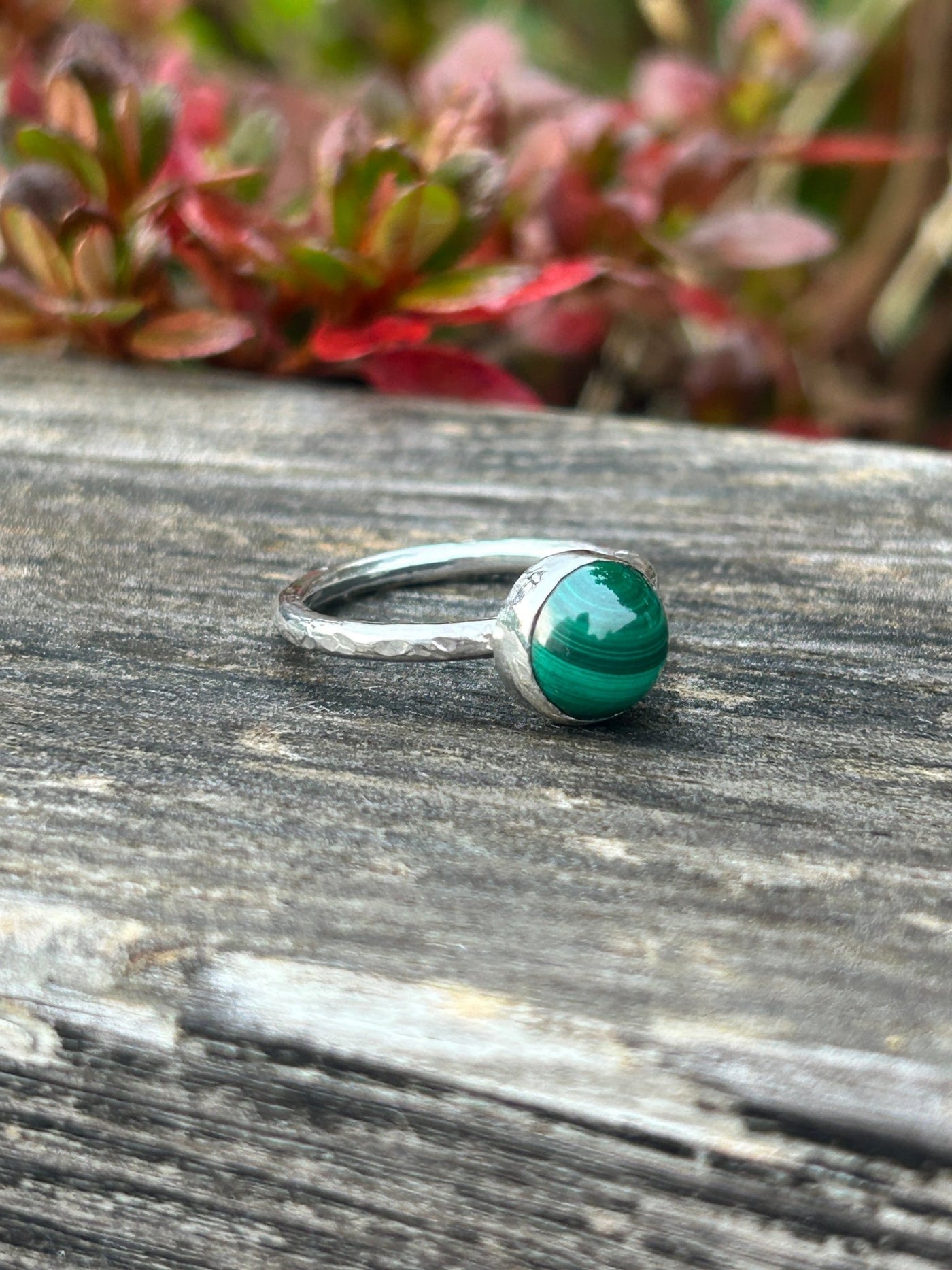 Malachite Stacking Ring - LaVidaLoca Jewellery