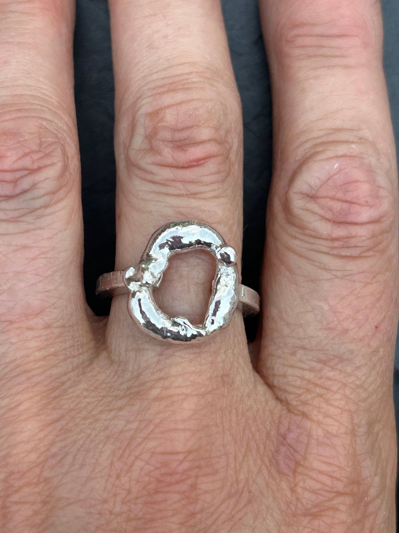 Molten Circle Ring - LaVidaLoca Jewellery