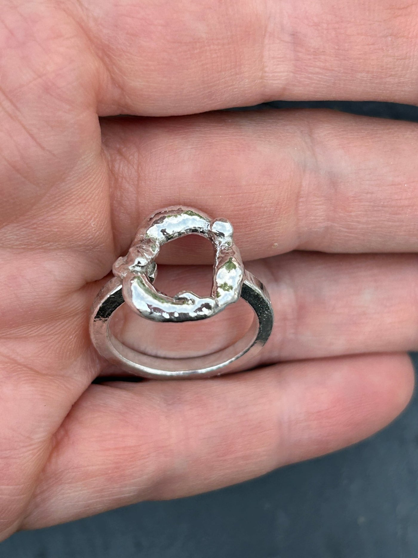 Molten Circle Ring - LaVidaLoca Jewellery