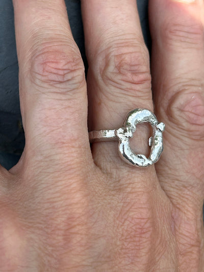 Molten Circle Ring - LaVidaLoca Jewellery