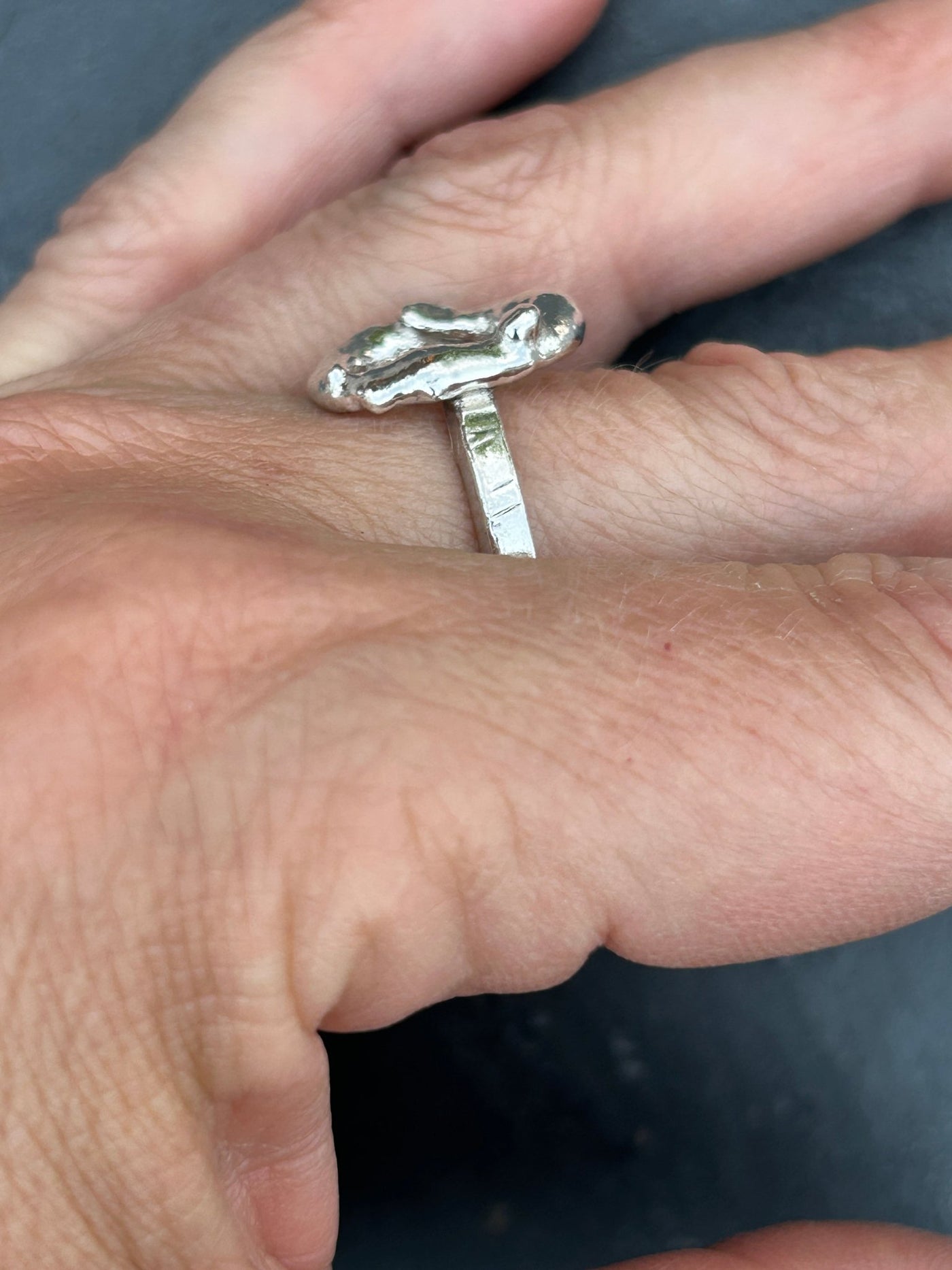 Molten Circle Ring - LaVidaLoca Jewellery