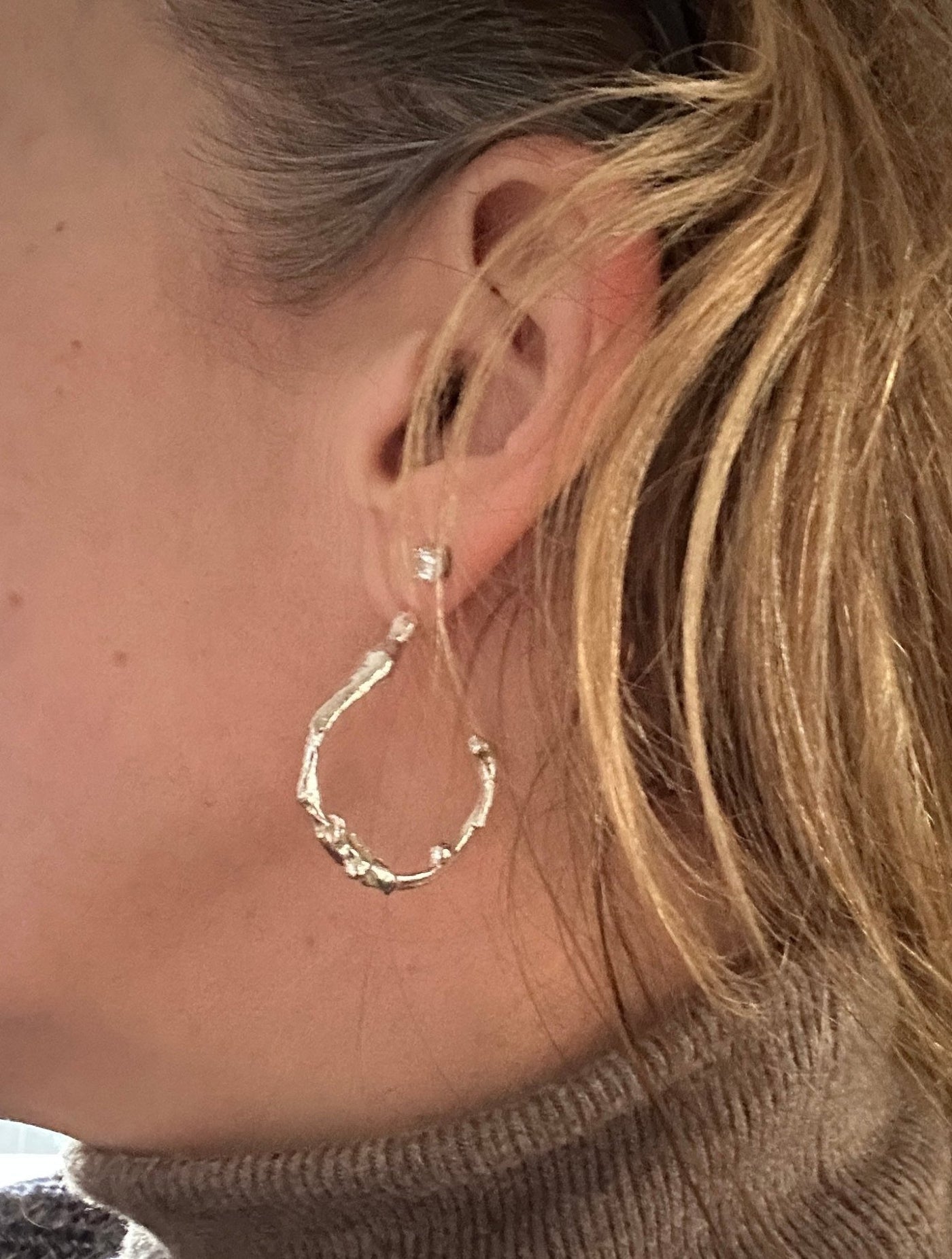 Molten hoop earrings - LaVidaLoca Jewellery