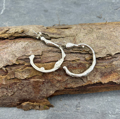 Molten hoop earrings - LaVidaLoca Jewellery