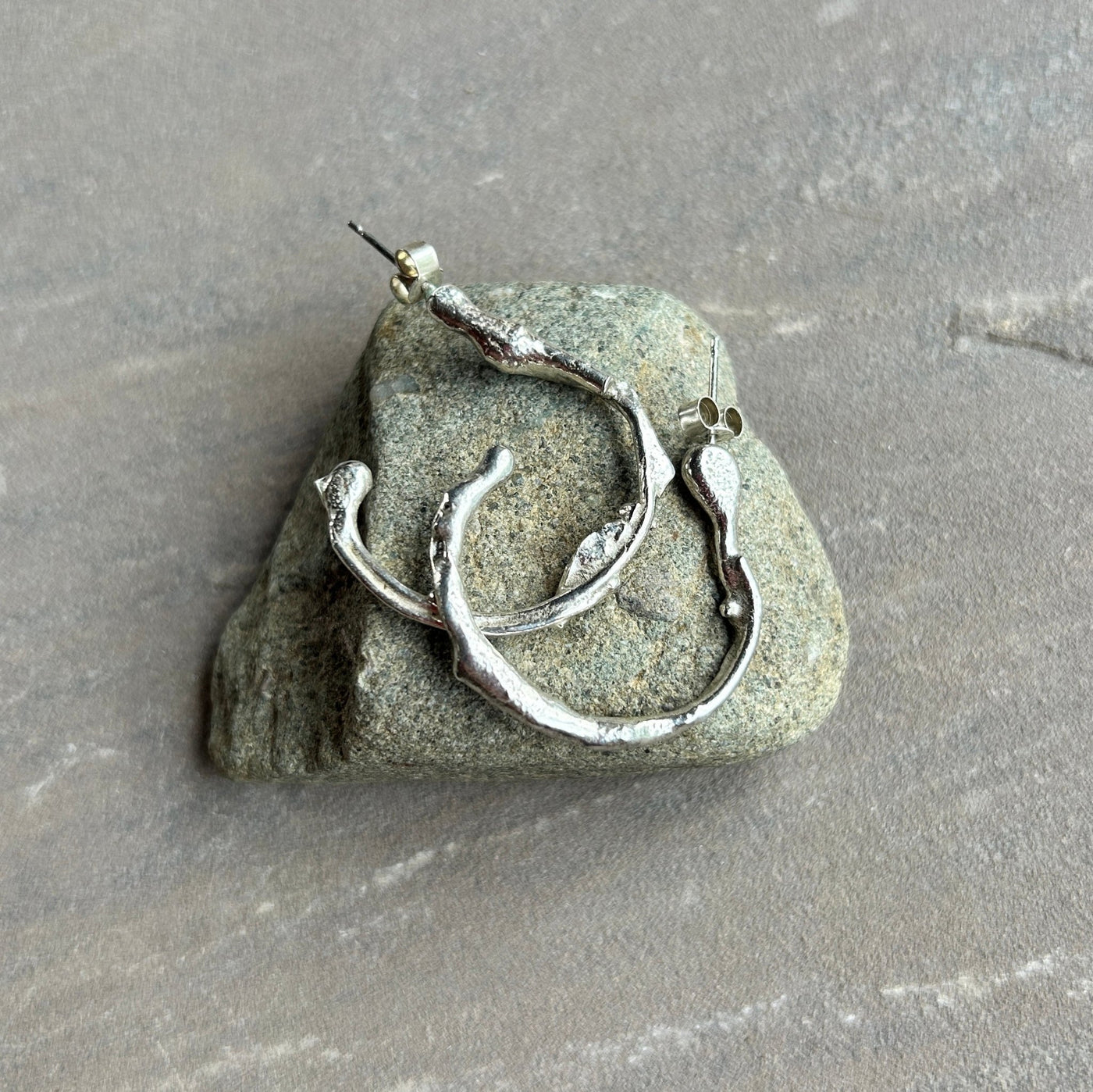 Molten hoop earrings - LaVidaLoca Jewellery