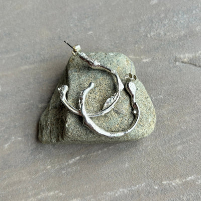 Molten hoop earrings - LaVidaLoca Jewellery