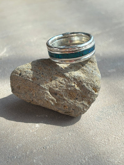 Opal Inlay & Stacking Ring bundle - LaVidaLoca Jewellery