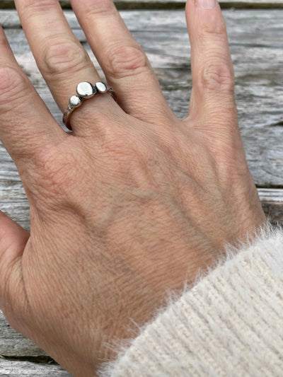 Pebble stacking ring - LaVidaLoca Jewellery