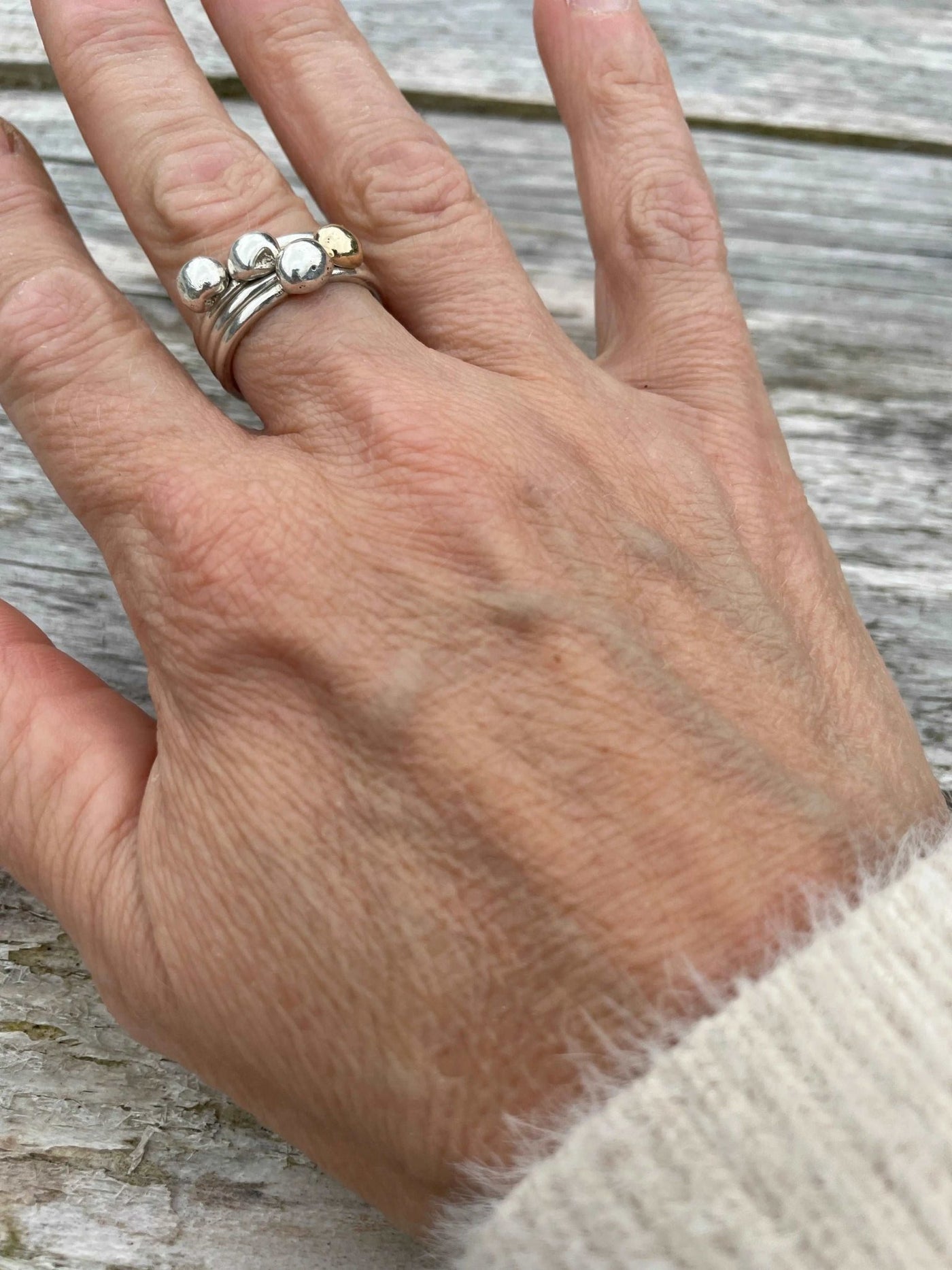 Silver Ball Ring - LaVidaLoca Jewellery