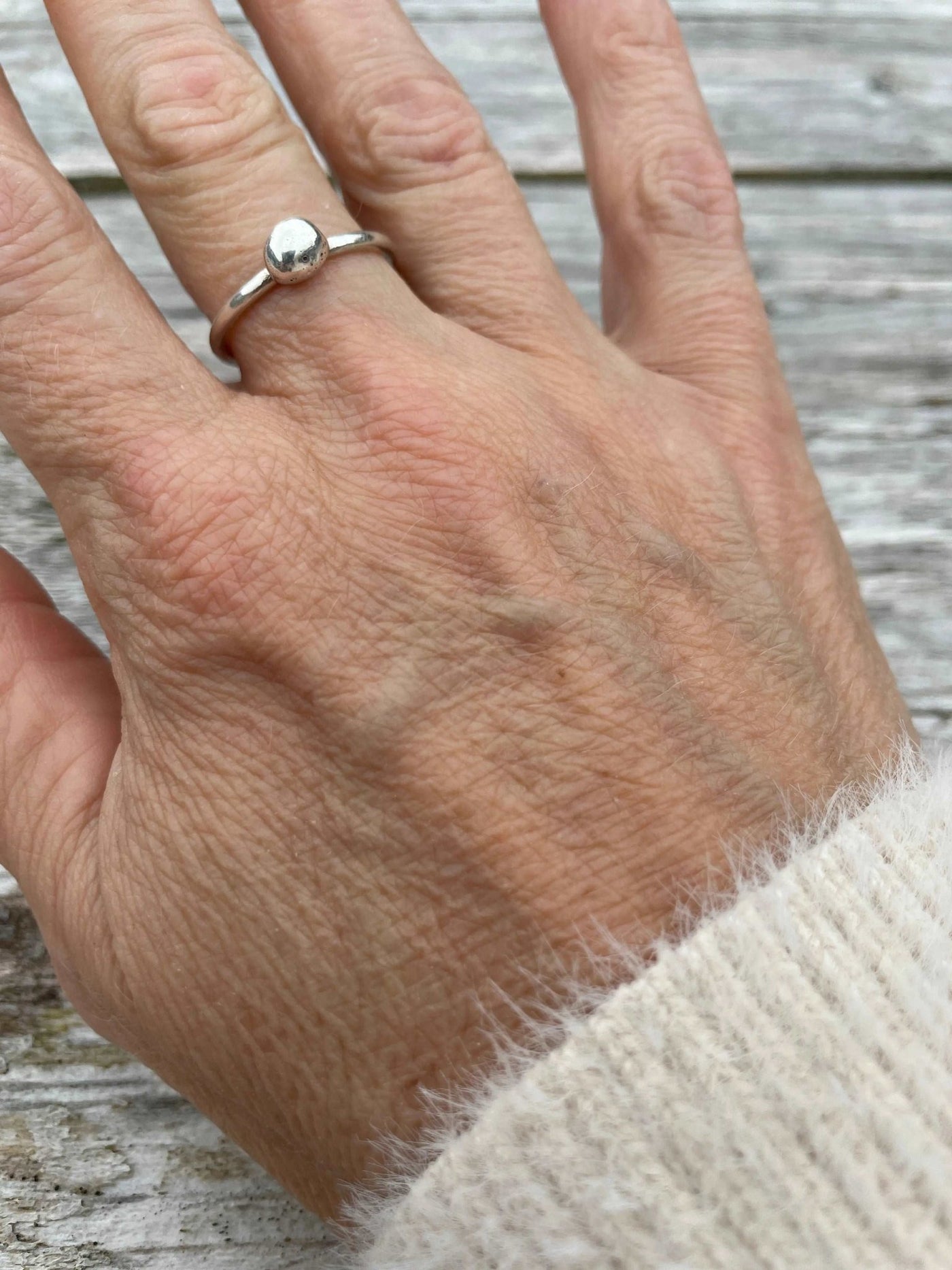 Silver Ball Ring - LaVidaLoca Jewellery