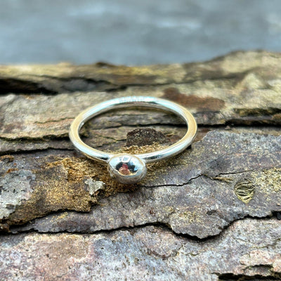 Silver Ball Ring - LaVidaLoca Jewellery