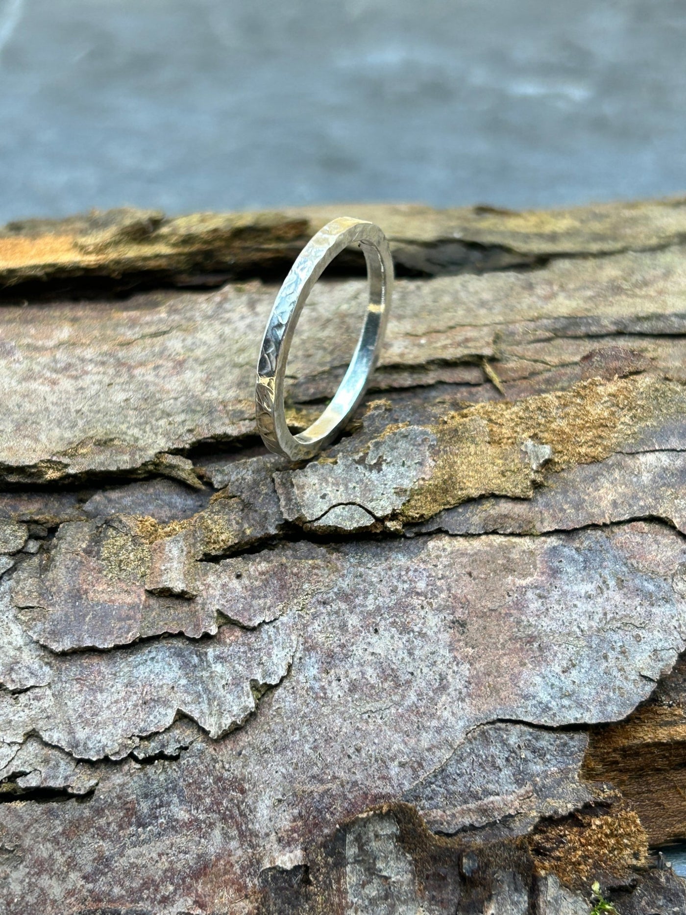 Stacking band ring - Square Cut - LaVidaLoca Jewellery