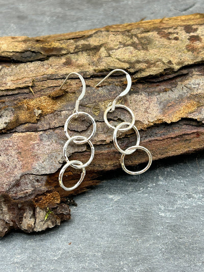 Triple ring earrings - LaVidaLoca Jewellery