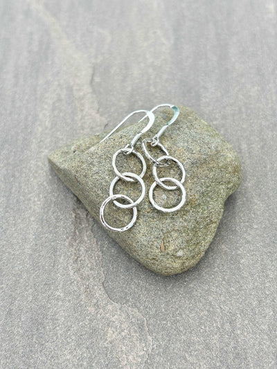 Triple ring earrings - LaVidaLoca Jewellery