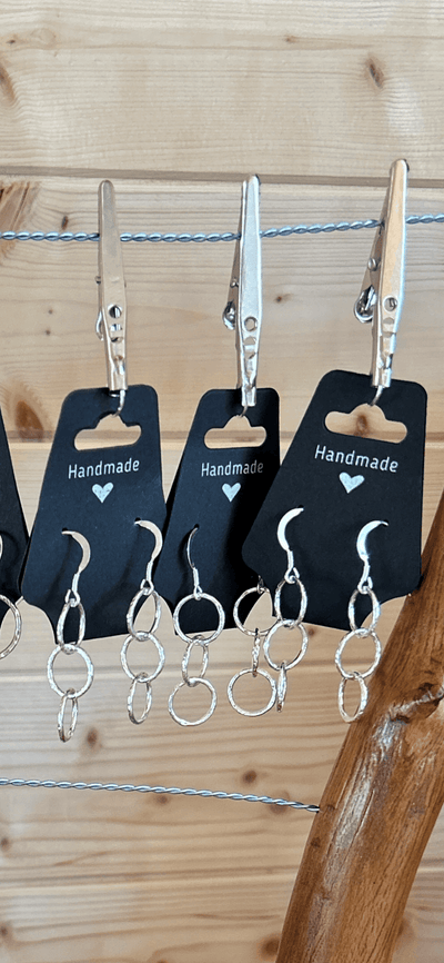 Triple ring earrings - LaVidaLoca Jewellery