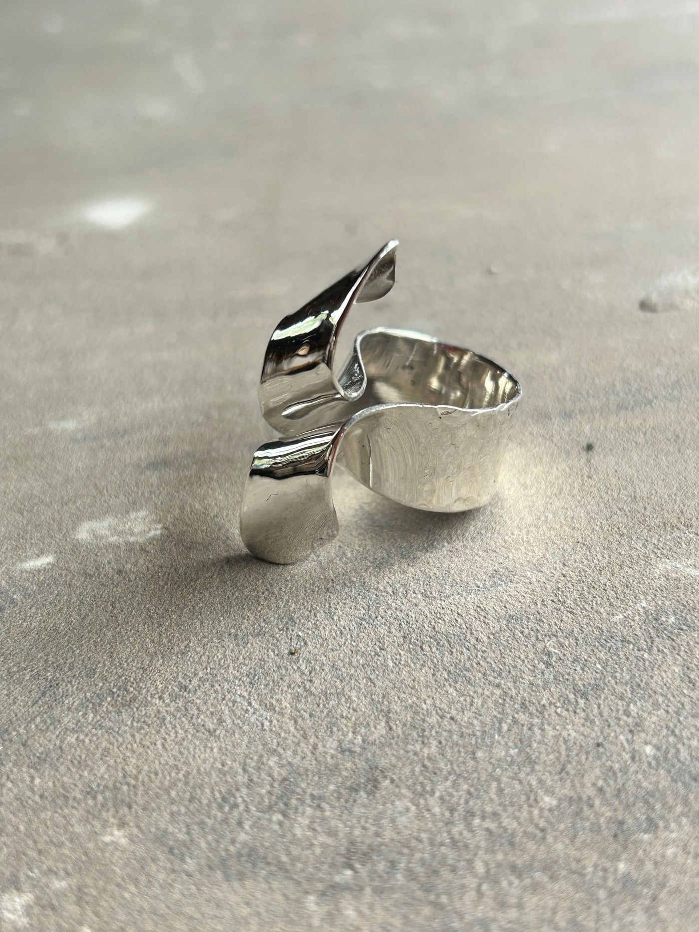 Twisted Silver Ring - LaVidaLoca Jewellery