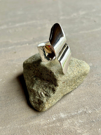 Twisted Silver Ring - LaVidaLoca Jewellery