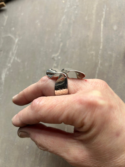 Twisted Silver Ring - LaVidaLoca Jewellery